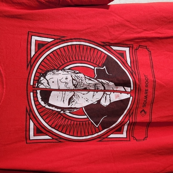 Squareroot Shirt Red tshirt fits a size L - XL NO inside tag see measurements - Picture 1 of 7
